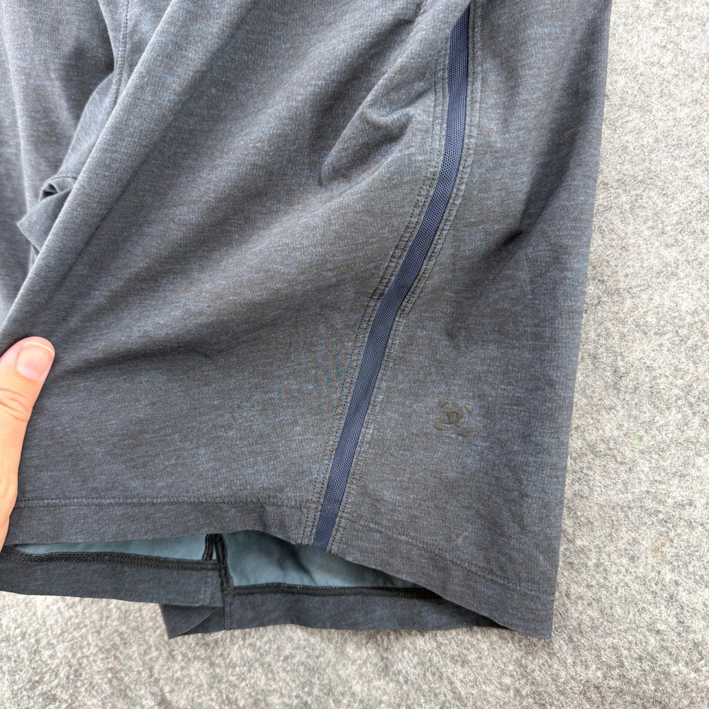 Lululemon Pace Breaker Short *9" Size Large Heathered Slate Grey Lined Blue - Picture 13 of 16